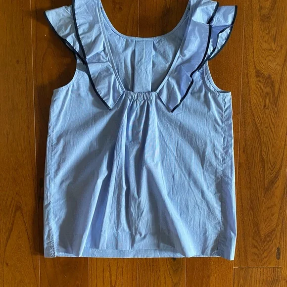 J.Crew - Ruffle Top - Size 0 - Picture 6 of 8